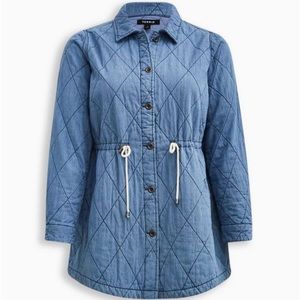 Denim quilted jacket